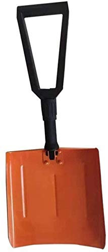 Shovel Pala da Neve Pala, Emergenza Pieghevole Pala da Fuoco Pala Lega di Alluminio di Campeggio Esterna Escursionismo Giardino Ghiaccio Multifunzionale Spade LQHZWYC (Color : Orange)