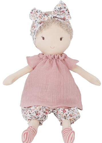 MON AMI My First Doll Poppy 15-Inch Plush Doll for Girls | Soft Cuddly Keepsake Doll | Snuggle Companion for Toddlers & Babies | Charming Nursery Décor | Sweet Gift