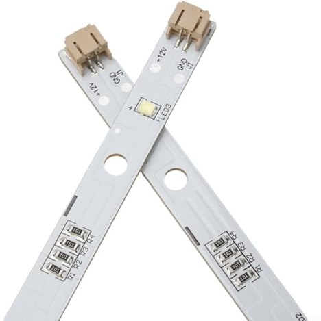 2 barras de luz LED de 12 V para nevera, tira de luz LED para nevera, barra de luz de iluminación de refrigerador MDDZ-162A 1629348 1529227
