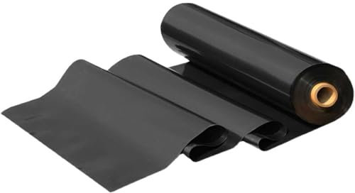 Schwarze Teichfolie aus Gummi,0,12mm,langlebige Teichfolie für Koiteiche,Wasserfälle,Bäche,Springbrunnen,Flexible Unterlage,undurchlässige Gartenpool-Membran (1x6 m (3,3x19,7 Fuß))