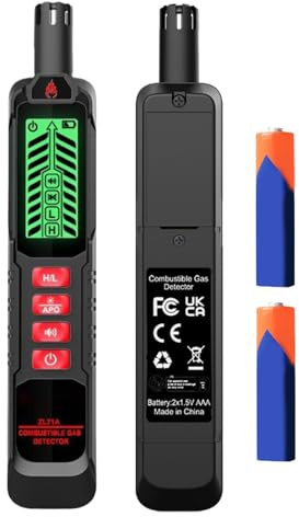 Natural Gas Leak Detector | Portable Gas Alarm, Precision Portable Analyzer for Kitchen Home Car Hotel Restaurant Security