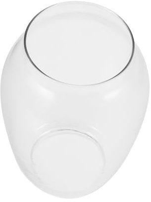 LIFKOME Ersatzglas mit Nostalgischem Vintage Design aus Glas Petroleumlampe Einfach zu Reinigen Rundes und Abdeckung für Outdoor Lampen