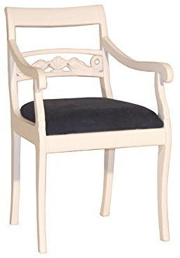 Vintage Line Armlehnenstuhl Fish Landhausmöbel Stilmöbel Stuhl Armchair