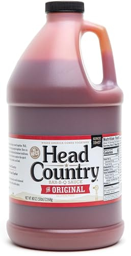 Head Country BBQ Sauce, Original | 80 Ounce Jug | Sweet & Savory Championship Barbeque Sauce For Chicken, Pork, Ribs & Burgers