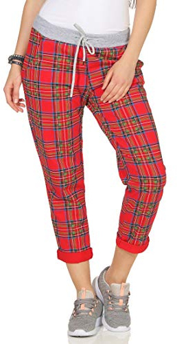 CLEOSTYLE Damen Jogginhose im Boyfriend-Style Sweatpants für Freizeit Sport und Fitness 9-2