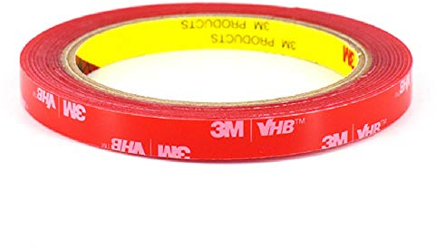 SANKA Nastro Biadesivo Extra Forte Trasparente, Nastro di Montaggio, Impermeabile Resistente alte Temperature Nastro Adesivo per Interni ed Esterni, Auto,Bagno,Cucina,Ufficio (6,5mm * 4,72M)