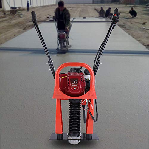 GX35 Concrete Screed Engine 37.7CC 4 Stroke 1.2 Horsepower Gas Concrete Wet Screed Power Screed Concrete Surface Leveling Cement Finishing Vibrator Vibrating Power Screed Motor Fits 3-20ft Blade