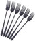 BISDARUN Fourchettes de Table Acier Inoxydable 18/10 Noire Fourchettes à Dîner 6 pièces 8.6 inch(21.5 cm) Fourchettes à Couverts pour Steak Viande