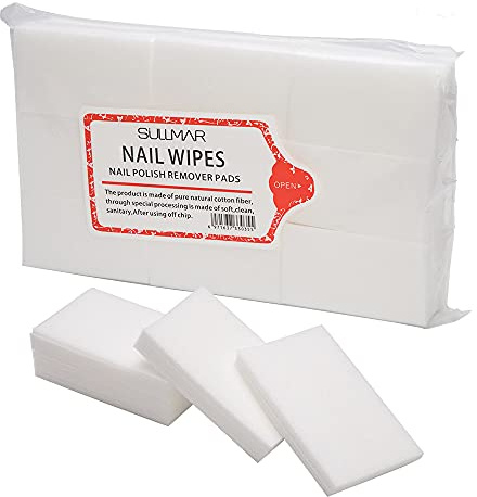 400 Stücke Fusselfrei Nagellackentferner Tüchern für Maniküre Pediküre Nagel Wattepads Nagellack Reinigung Pads Acryl-Nagelkunst Salon Gel Wischtücher Baumwoll Reiniger