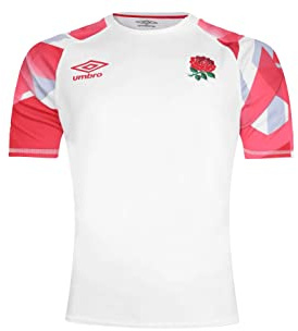 Umbro England RFU Men's Home 7's Replica Rugby Jersey, White X-Large