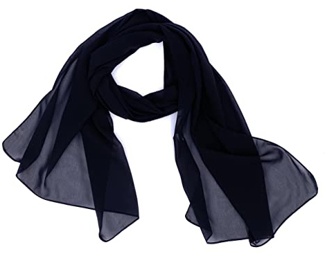 FASHION YOU WANT Damen Schal Stola Halstuch Tuch Seidentuch aus Chiffon für Frühling Sommer Ganzjährig