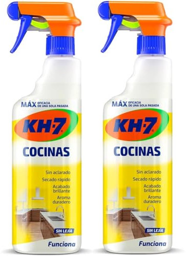 2 x 750 ml KH7 Detersivo Multiuso Sgrassante Disinfettante Spray per Cucina Super Potente, Promo Pack 2 Pezzi