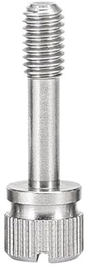 RKODRSMG 3/5 Stück M2 M2,5 M3 M4 Länge 6–20 mm GB839 304 Edelstahl Kurzer Kopf Schlitz Captive Handschraube Rändelschraube Anti-Lockerungsschrauben Bolzen (Color : 10mm, Size : M2.5-5pcs)