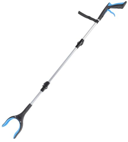 Hoement Pinza Plegable Tres Pliegues Para Basura Herramienta De Recogida Ergonómica Para Objetos Difíciles Recogedor De Residuos Domésticos y Limpieza De Alta Accesibilidad