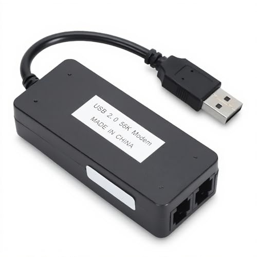 Externe Hardware, USB 56K Externes DFÜ Fax, Datenmodem, Zwei RJ11 Anschlüsse, Unterstützen Anrufer ID, Computer, Laptop, Faxmodem für für Linux