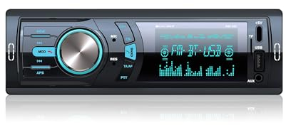 Caliber Autoradio Bluetooth 1DIN, FM Tuner, 4x75W, USB/Micro SD, 2.1A Ladefunktion, Aux-in, Freisprecheinrichtung, Externes Mikrofon, RCA Ausgang, Lichtdimmer, 85mm, MP3/WMA/APE/FLAC