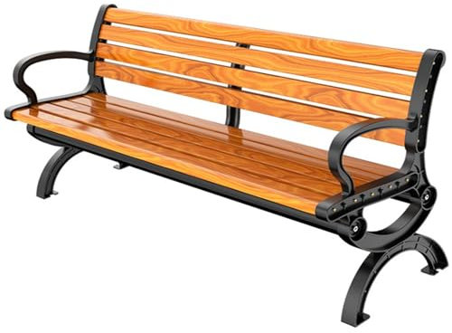 Veranda-Schaukel aus Holz mit Ketten, robuste Schaukelbank für Garten und Hinterhof, Outdoor, Terrassenschaukel für 1 Person