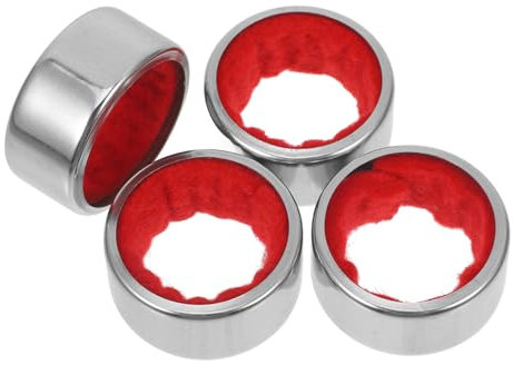 HOLIDYOYO 4pcs Stainless Steel Wine Drip Collar Wine Bottle Drip Collar for Prevent Dripping