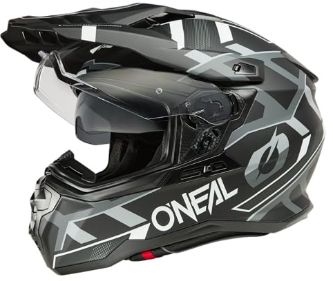 O'NEAL D-SRS Helm SQUARE Schwarz/Weiß/Grau/Größe XXL