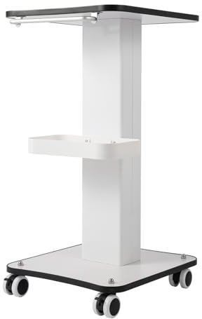 Donened - Chariot de salon de beauté, chariot de beauté, portable en ABS, avec compartiment de rangement et universel, pour coiffeur, salon de beauté, spa
