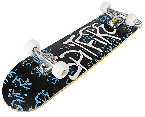 Skateboard a 7 strati, skateboard completo, in legno d'acero, per ragazzi e adulti Skateboard| tavola composta da 7 strati in legno d'acero | Skate per adolescenti e adulti (79.5 * 20 * 13cm)