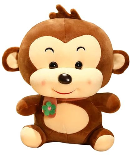 Riesen AFFE Kuscheltier Plüschtiere ,Kuscheltier AFFE 30 cm ,Realistisch Gestaltetes Stofftier,Flauschiger Stofftier zum Spielen, Plüsch Spielzeug Plüschtier für Kinder und Baby (23 cm,Braun)
