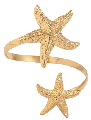 Donne Moda Colore Oro Stella Marina/Fiore Braccio Bang Beach Viaggi e Partito Vestire Armwear Gioielli