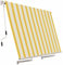 Tenda da sole a caduta 200x250 cm giallo rigato bianco senza cassone