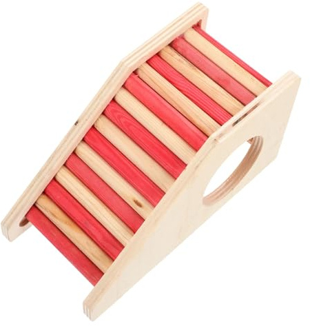 DOITOOL Maison Bois Multifonction pour Rongeurs Refuge pour Hamster Cochon et Chinchilla Échelle Intégrée Escalade Sécurisé pour Petits Animaux de Compagnie