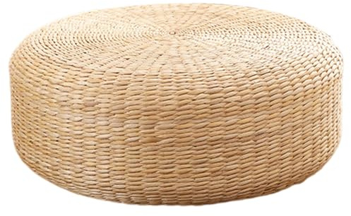 AZIDWERYQ Cuscino da pavimento Tatami Cuscini da pavimento in tessuto naturale da 16 pollici per la seduta di meditazione del Buddha Cuscino confortevole Cuscini per soggiorno per adulti