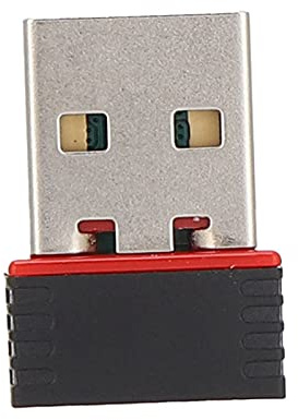 RASTKY Mini Adaptador Inalámbrico de Tarjeta de Red USB de Alta Velocidad para Ordenador Portátil, Receptor de Señal WiFi, Oficina de Estudio, 1 Pieza