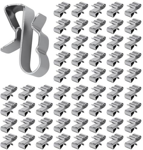 50 Stück Solarkabel kabelclips,Rostfreier Stahl Edelstahl Solar PV Kabelklemmen kabelhalter,Kabelbefestigung Kabelhalter für Kabel Management Solarpanel