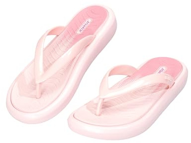CLEIKS Flip Flop Ragazze Sandali Slides Donna Calzature Balneari Estate Spiaggia Infradito Doccia Scarpe da Bagno (Rosa, 38 EU, WEI260441-0)
