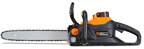 WEN Cordless Electric Chainsaw, 16-Inch Brushless with 40V Max 4Ah Battery and Charger (40417)