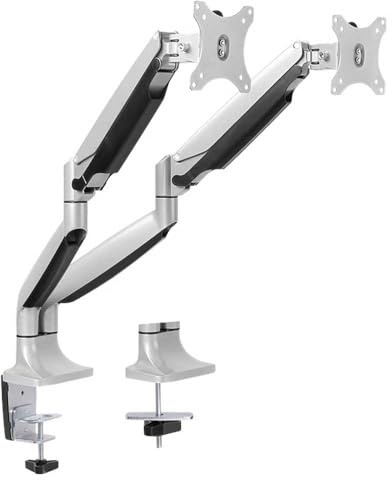 LogiLink BP0043 2-fach Aluminium Monitor-Schreibtischhalterung 33-81,3 cm (13-32 Zoll) silber