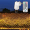 204 LEDs Rete di Luci All'aperto, 3M x 2M Fata Luci Nette Alimentazione Plug-In, 8 Modalità Impermeabile Giardino Rete Tenda Decorative Luce con Telecomando e Timer per Natale Feste, Bianco Caldo