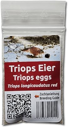 Triops Galaxy – Triops longicaudatus Red – Urzeitkrebse Eier - Triops züchten - Triops-Eier mit Zucht-Anleitung zum Download (150 Eier)