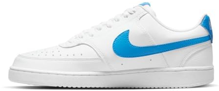 Nike Herren Court Vision Low Next Nature Sneaker, White/LT Photo Blue, 44 EU