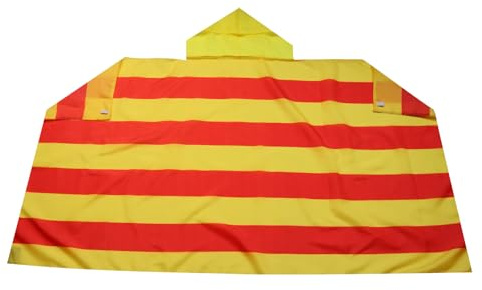 AZ FLAG Capa Cataluña 150x90 cm Catalana Poliéster Ligero | Uso interior Capa de aficionado bordes cosidos y acabado ligero