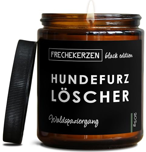 Lustige Duftkerze mit Spruch für Hunde Besitzer & Liebhaber | Handgemacht aus Sojawachs | In Geschenkbox | Valentinstag Geburtstagsgeschenk, Gast Geschenk Hundehalter Dog Lovers |Wald