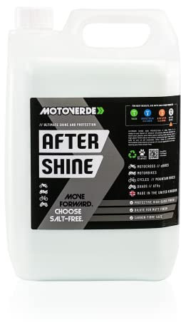 Motoverde 5L After Shine Silicone Spray - Bike Shine and Protection - Advanced non greasy bike polish and protect - Motorcycle, Motocross, MTB, Cycle, Bicycle, E-bike - Refill