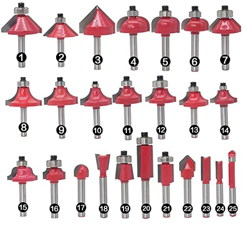 Schaftfräser,CNC Router Bits, Holzfräser, 1 Stück, 6 mm Schaft, Holzfräser, gerader Schaftfräser, Trimmer, Reinigung, bündige Verkleidung, Ecken, runde Hohlkehlen-Bits, Werkzeuge, Fräser, Holzbearbeit