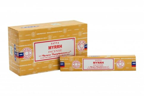 Anemone - Encens SATYA - Bâtonnets d'Encens Naturels - Boîtes de 15g (Myrrhe, 3 Boîtes)