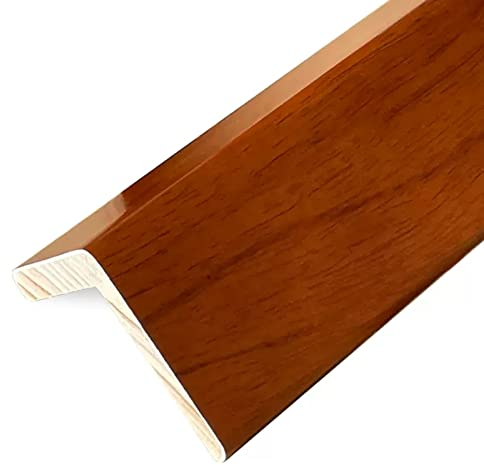 Massivholz-Wandeckenschutz für Wände/Türrahmen, Kantenschutzleiste, L-förmiger Eckschutz, 2,36-Zoll-Flügel, stoßfeste Eckstoßstangen (Farbe: F, Größe: 6 cm B 150 cm/59 L)