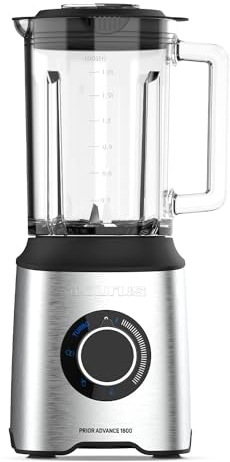 Taurus – Batidora vaso Prior Advance 1800 | 1800W | 2L | 4 Funciones Táctil | Cuchillas Inox desmontables 6 filos | Pica Hielo | Regulador Velocidades | Apto Lavavajillas