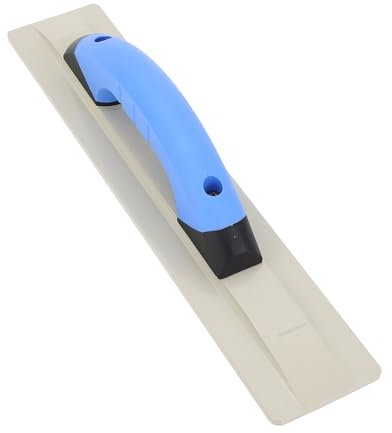 Truelle à Plâtre, Poignée Ergonomique en Caoutchouc 405 X 80 Mm, Résistante à L'érosion, Structure Rivetée Robuste, Facile à Nettoyer, Fond Lisse pour la Construction avec