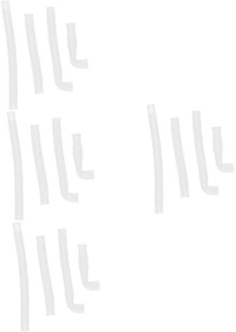 Gatuida 4 Set Tubo Dell'aria Bagnante Scolapiatti Per Lavandino Tubi Flessibili Ugello Per Tubo Da Giardino Avvolgitubo Strumento Di Drenaggio Flessibile Ugello Lavello Tubi Pvc 4 Pezzi*4