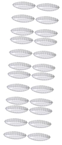 MOTHNUR 24piezas Moldes De Hornear Aleación De Aluminio Para Tartas y Puddings Diseño Anti-adherente y Fácil Limpieza Para Pasteles y Tartas Desmontables