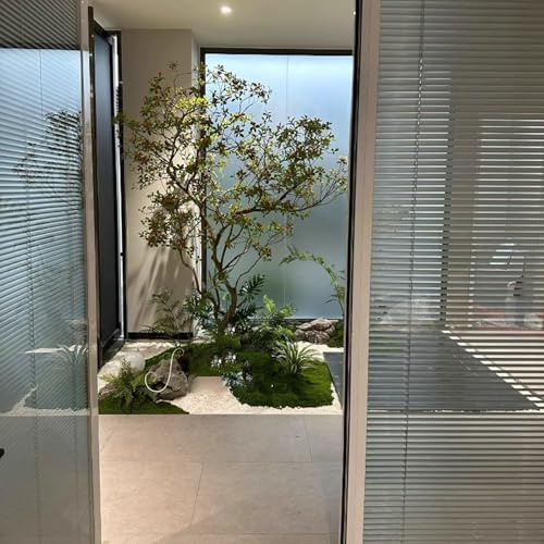 Large Artificial Island Spring Flowers Tree, Indoor High-end Bionic Tree Staircase Corner Plant Landscape Painting 2.5mx2m
