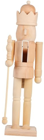 TOGEVAL Casse Noisette DIY à Peindre Figurine Soldat Inachevée Décoration pour Maison Bureau Améliore la Créativité Motricité Fine